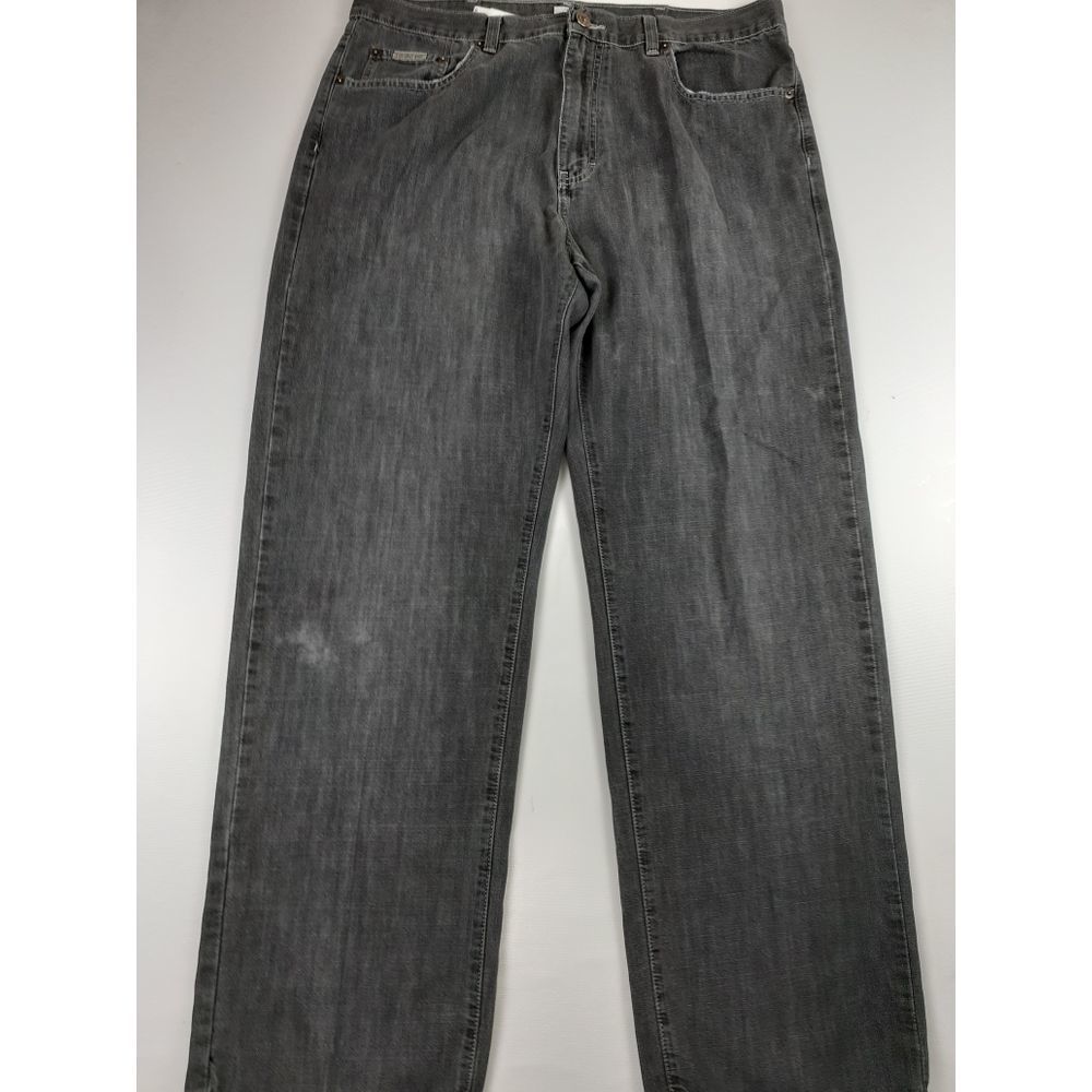 CALVIN KLEIN GREY STRAIGHT CUT JEANS SIZE 36 X 33